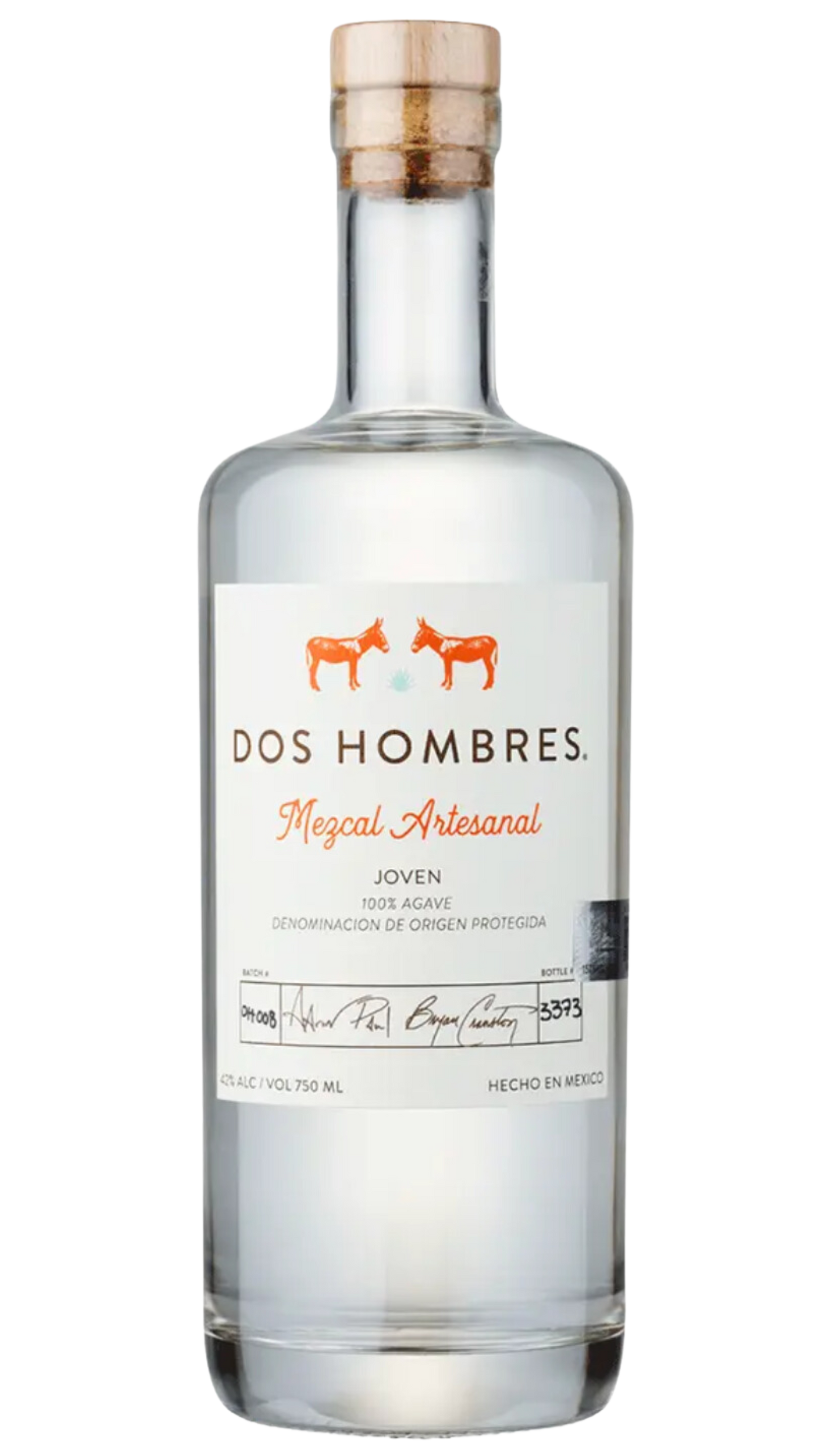 Dos Hombres Mezcal Artesanal Joven Espadin