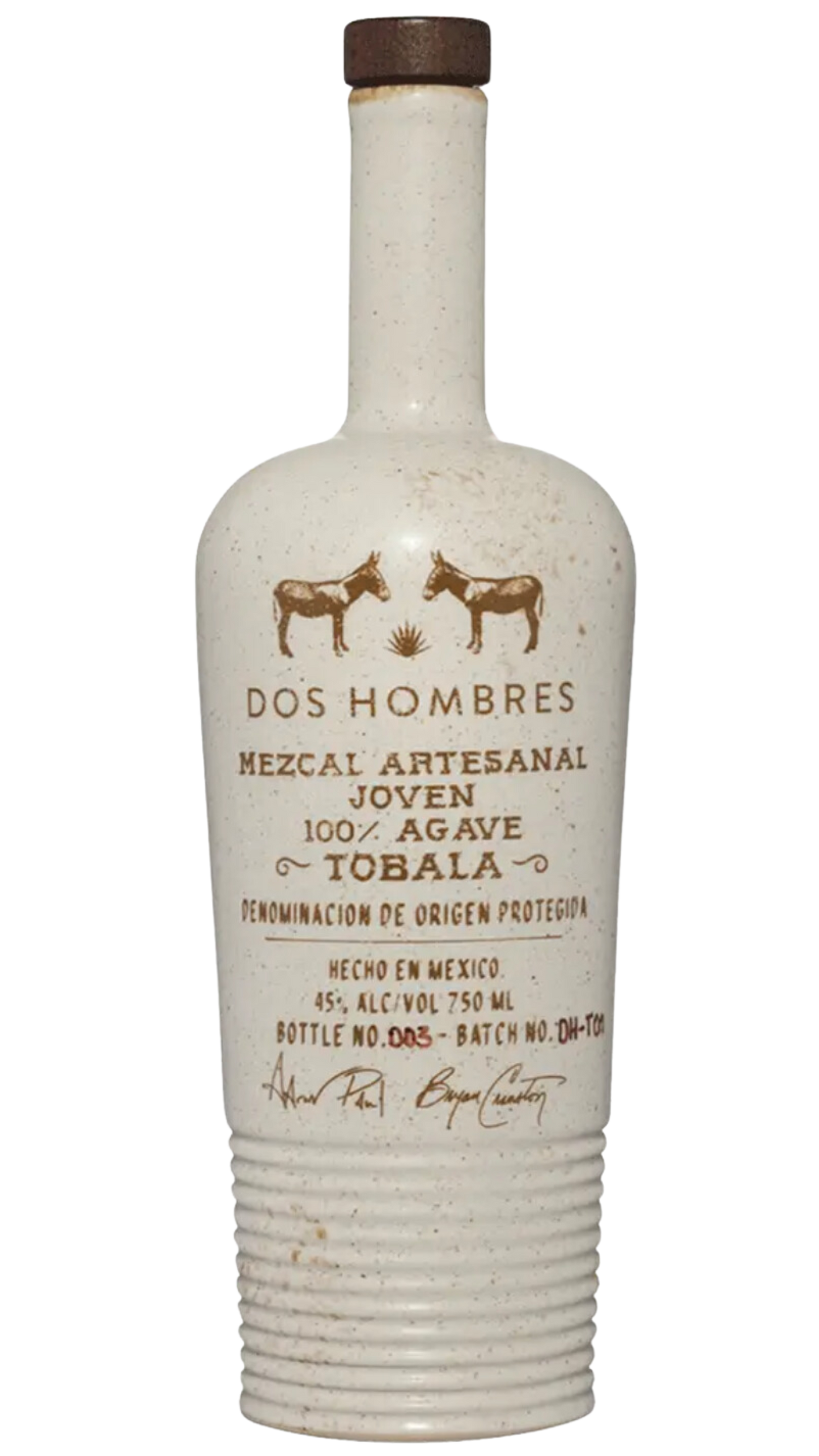 Dos Hombres Mezcal Artesanal Joven Tobala