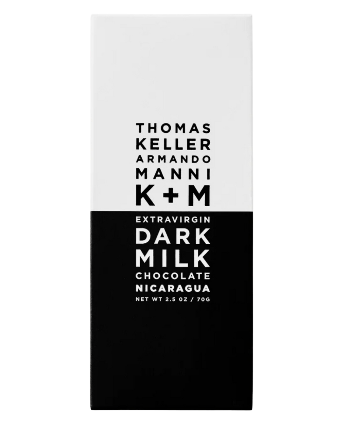 K + M Extravirgin Dark Milk Nicaragua 51% 2.5 oz