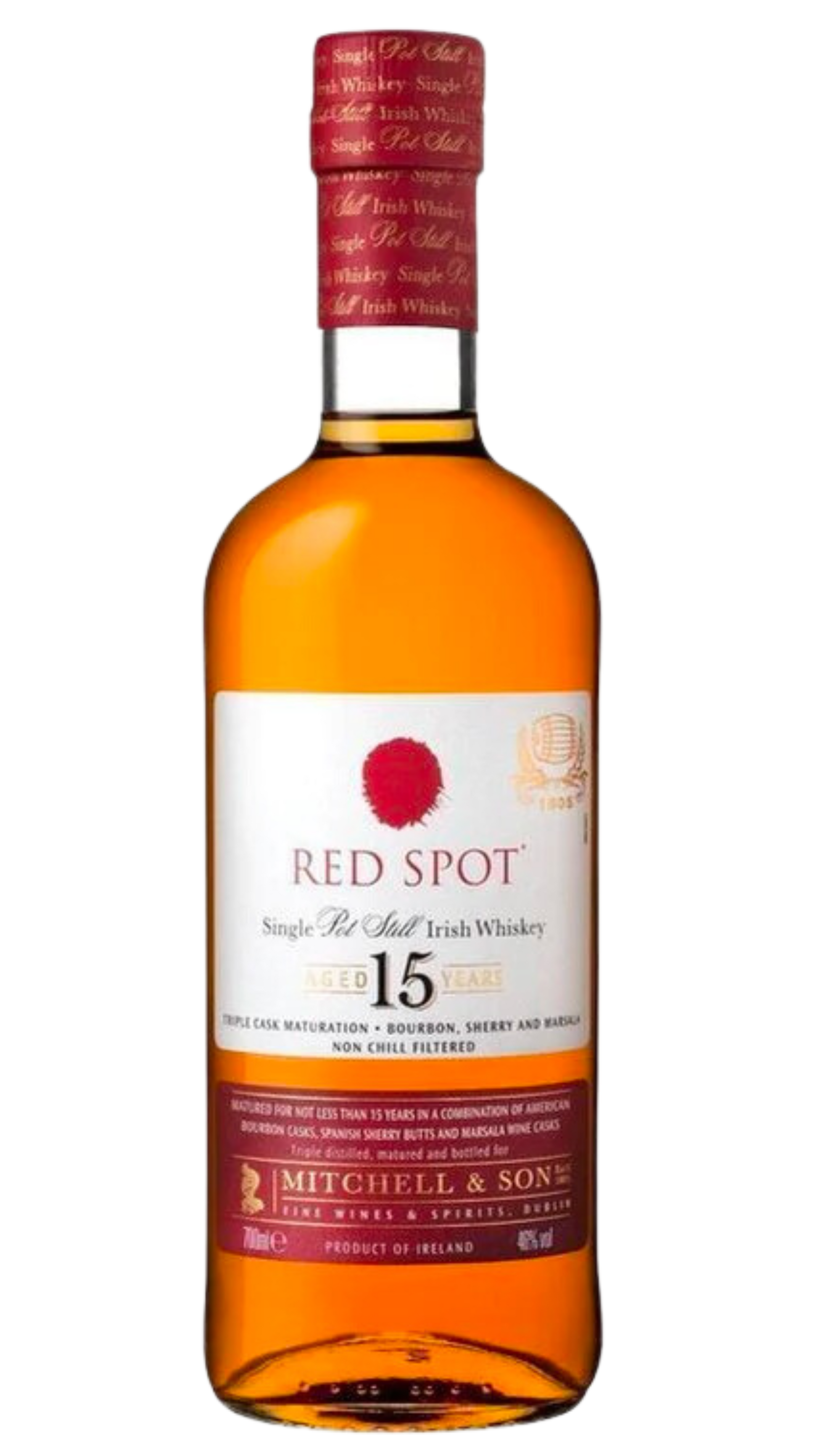 Mitchell & Son Red Spot 15 Year Single Pot Still Irish Whiskey