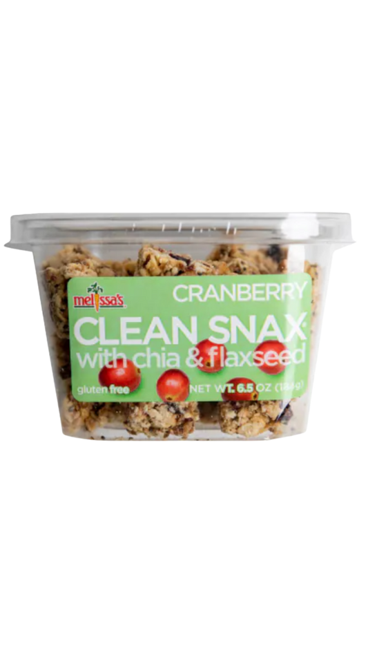 Melissa’s Clean Snax 6.5oz Cranberry with Chia & Flaxseed